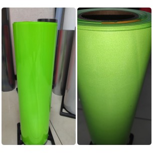 Светоотражающая термопленка для печати на одежде с зеленым отражением 1 м